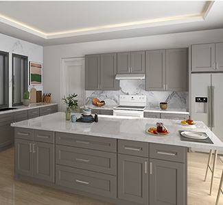 Straight Kitchen with Island